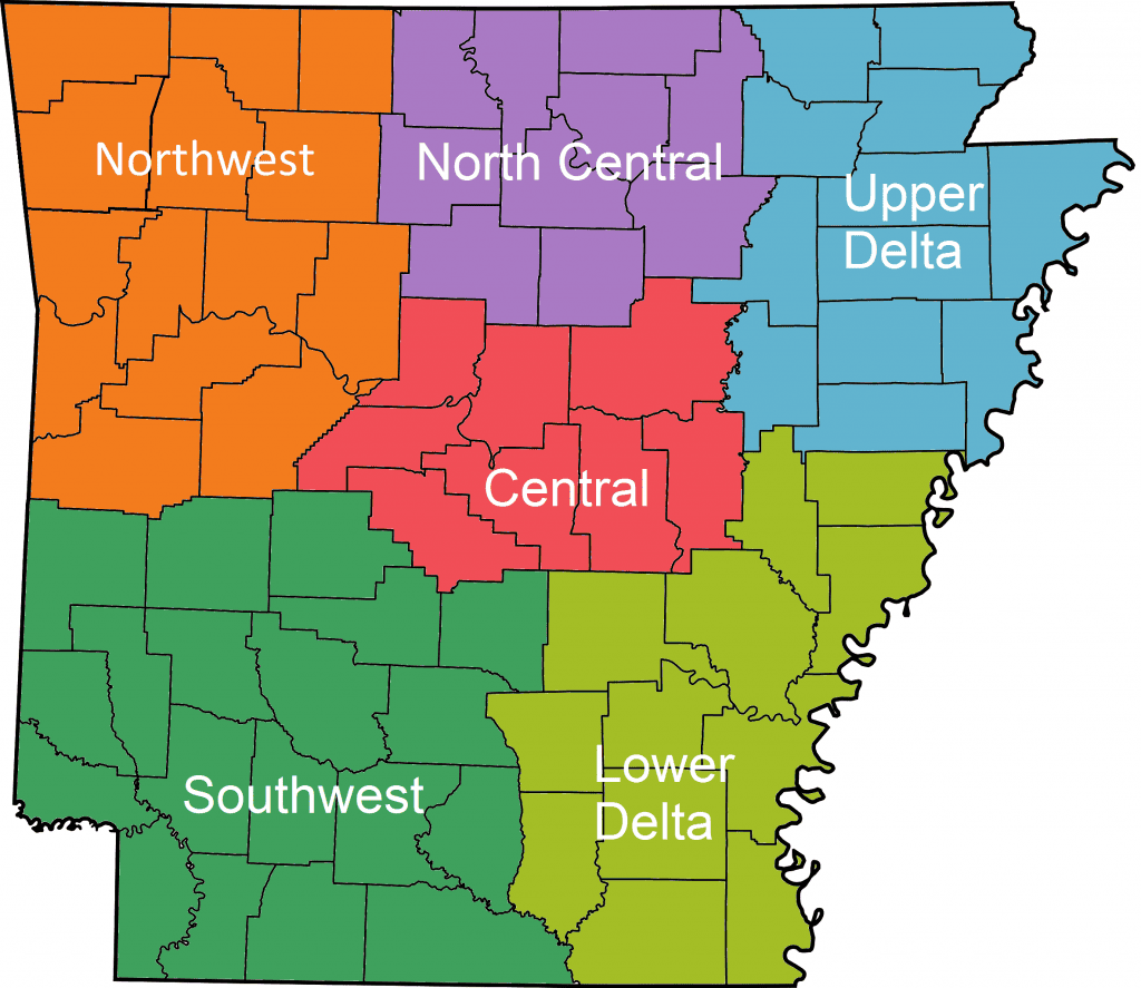 Arkansas County Map
