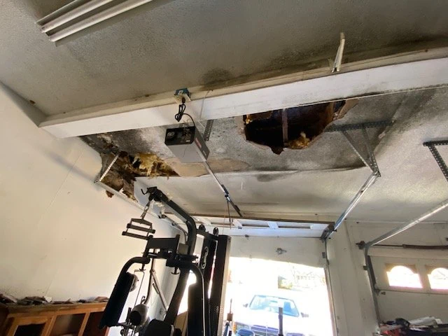 Hole in Little Rock Ceiling